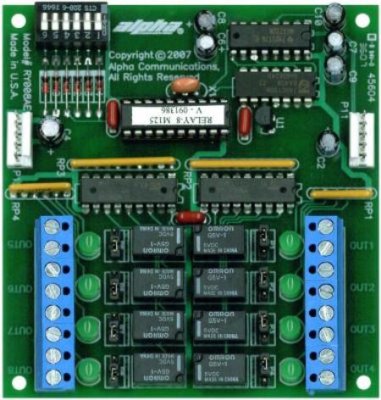 8 OUTPUT SIGNAL RELAY BOARD(S)