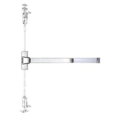 S6803FU36RE SDC Concealed Vertical Rod Exit Device, Lever or Pull, Fire Exit Device, Dull Stainle...