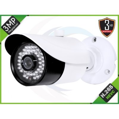 3MP H.265 HD IP IR Bullet StarLight Camera