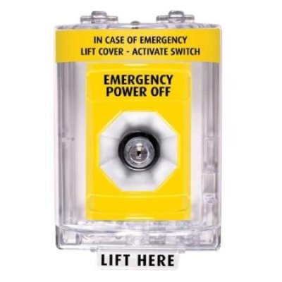 SS-2243PO STI Stopper® Station, with Mini Stopper II® Cover with Horn, Emergency Power Off
