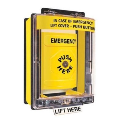 SS-2260E STI Stopper® Station, with Mini Weather Stopper® Cover with Spacer, Emergency Label