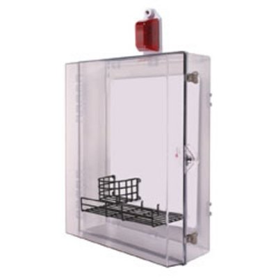 STI-7555AED AED Protective Cabinet with Siren/Strobe Alarm, Thumb Lock