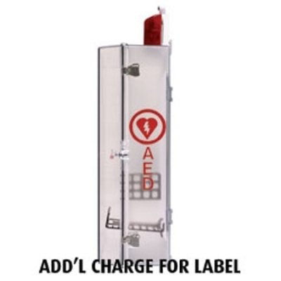 STI-7555AED AED Protective Cabinet with Siren/Strobe Alarm, Thumb Lock