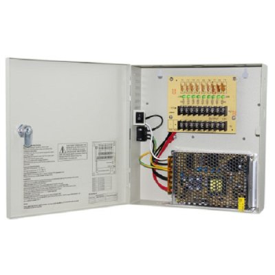 9CH 5Amp Power Supply Box, DC 12V