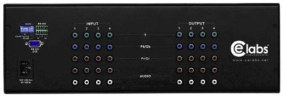 SW404HD Ce labs 4 x 4 Component HDTV Matrix Switcher