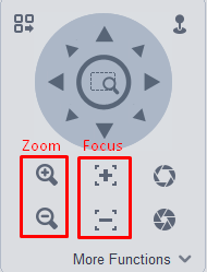 Zoom and Focus Controls VMS