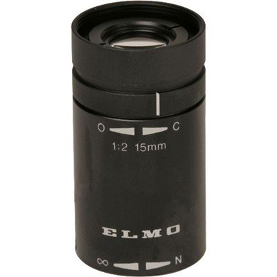 Elmo T2015D 15mm, f/2 Lens for 1/2-Inch CCD Micro Cameras with 17mm Diameter Mount