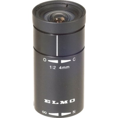 Elmo T204D 4mm, f/2 Lens for 1/2-Inch CCD Micro Cameras with 17mm Mount