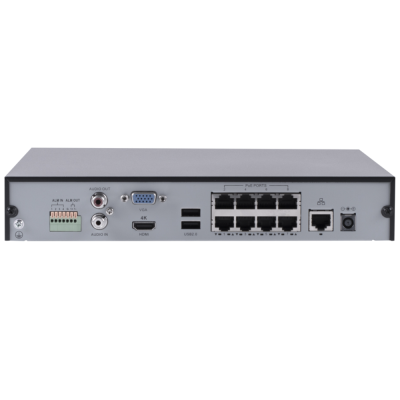 NVR301-08-8P - UNV Uniview - 8CH 4K IP 1 SATA NVR