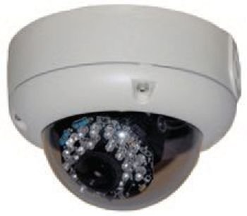 VLVDIR Vandal dome, color, 540TVL, 1/3", electronic D/N, 3.6mm fixed, 24 IR LED, 10M range, IP66,...