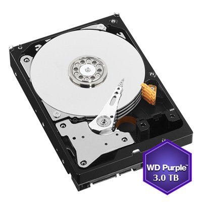 WD Purple Surveillance 3TB AV 3.5" Hard Disk Drive for DVRs/NVRs