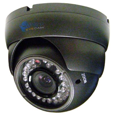 540 TVL, 24 pcs IR LED, 3.6 fixed lens, Indoor & Outdoor application, aluminum housing, DC 12V in...