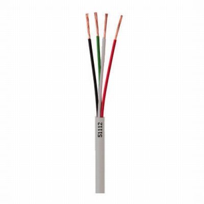 51112-46-09 Coleman Cable 1000' 22/4 Stranded Unshielded Alarm Wire - Pull Box - Grey
