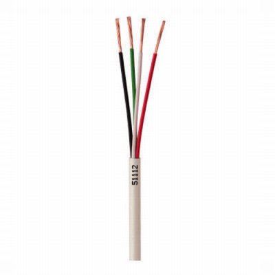 51112-55-01 Coleman Cable 500' 22/4 Stranded Unshielded Alarm Wire - COIL - White
