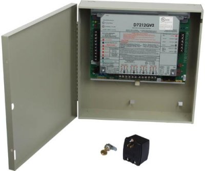 D7212GV2K8 BOSCH D7212GV2 WITH TRANSFORMER, D1260 KEYPAD, D8103 ENCLOSURE, LOCK AND KEY, D8128D O...