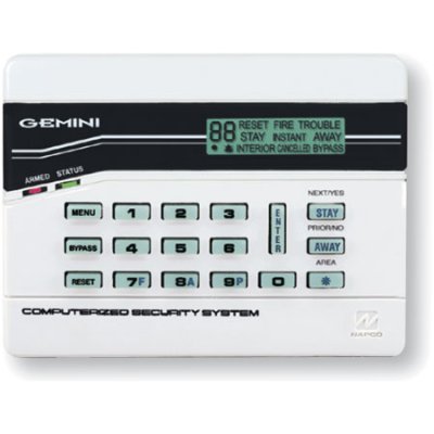 GEM-K4RF NAPCO KEYPAD,DIGITAL/ICON,STAY/AWAY, 32 PT RECVR