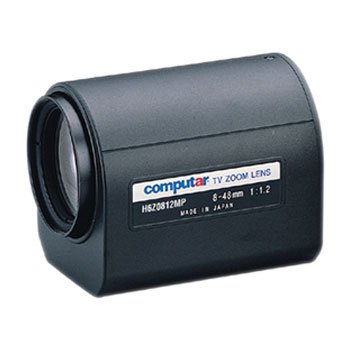 H6Z0812MP Computar 1/2" 8-48mm f1.2 6X Motorized Zoom 3 Motors w/ Preset C-Mount Lens