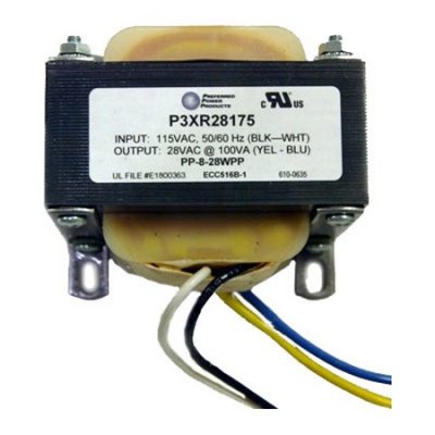 P3XR28175 P3 28VAC 175VA TRANSFORMER- UL RECOGNIZED