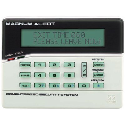 RP3000LCDe NAPCO Dual Line LCD Keypad w/ 4 Zones Built-in