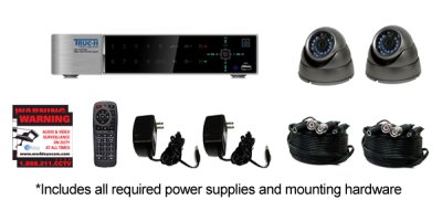 MAC & Windows Compatible 2 Camera Video Security Camera System - iPhone, Android, Blackberry, Goo...