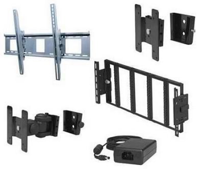 UMM-LP10B BOSCH MONITOR MOUNT, LCD, 10-INCH STEM, PIPE COUPLING, BLACK