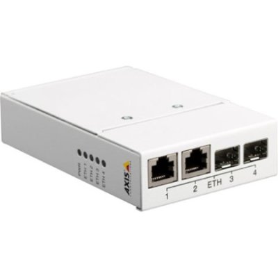 4 PORT CNVRTR SW W/ 2 RJ45 PORT