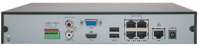 4CH 4PoE NVR & 4 HD Megapixel Eyeball Network Security Camera Kit