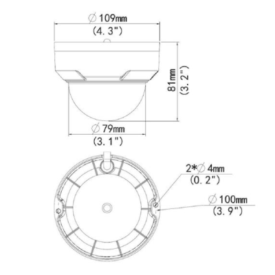 IPC322ER3-DUVPF28B - UNV Uniview - 2 MP Starlight IP Dome Camera  2.8mm Fixed Lens