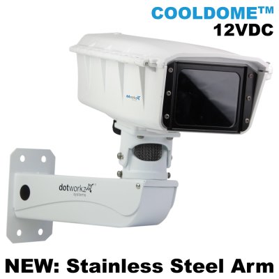 Dotworkz S-Type COOLDOME™ 12V Active Cooling Camera Enclosure and Stainless Steel Arm IP66 (ST-CD...