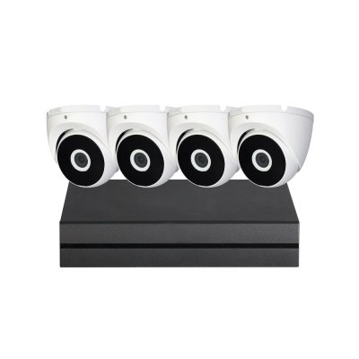 Diamond Kit 8CH DVR with 4PCS 2MP Fixed Eyeball Security Cameras