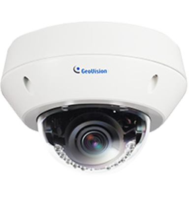 8 Ch 4K GeoVision H.265 DVR with 8 PoE Dome Cameras (EVD5100)