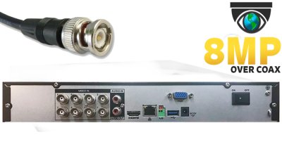 8 Channel 4K 8MP 5 in 1 Mini 1U Digital Video Recorder