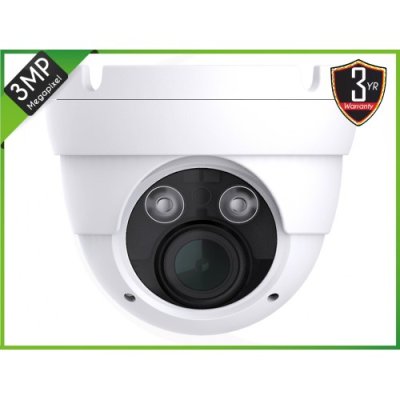 3MP HD IP IR Dome Vari-Focal Lens Camera