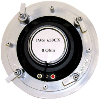 IWS-650CX MG Electronics 6 1/2" Round In Wall Architectural Speaker System with Titanium Swivel T...