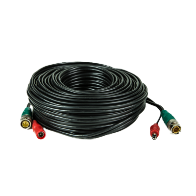 Pre-made Siamese Cable with Connectors - 60ft Black