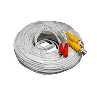 Pre-made Siamese Cable with Connectors - 125ft White