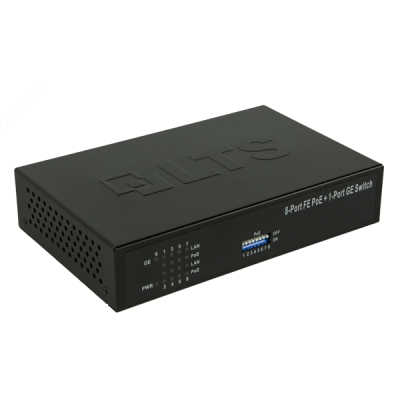 PoE 8 Port + 1 Uplink Switch - 120W