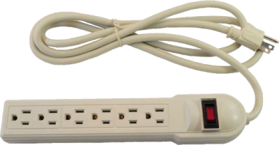 6 Outlet 6 Ft Power Strip With Surge Protection