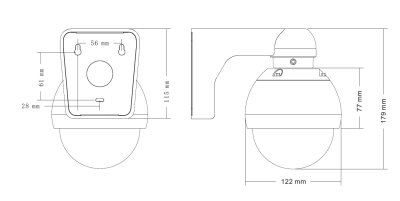 960H Indoor/Outdoor 700 TVL color, 12X optical zoom, f=3.8mm~45.6mm, OSD function