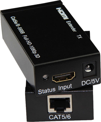HDMI Extension, Signal is transmitted through Cat5E / 6E, Up to 720Ft