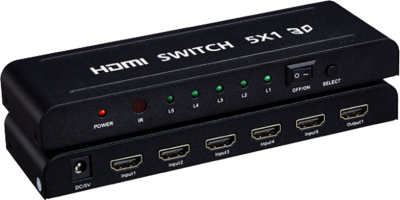 HDMI Switcher, 5 Input, 1 Output