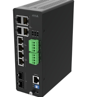 AXIS D8208-R 8-Port Managed Industrial PoE++ Switch, 480W Power Budget