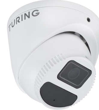 Turing Video EVD5FT256-1Y 5MP EDGE Cloud Turret Camera with TV-CORE1Y License, 256Gb Onboard Stor...