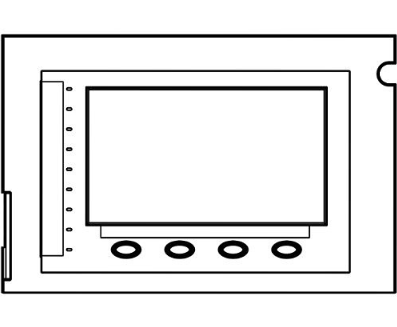 Kidde EVOLVE-10TSLCD-RE Evolve Series Replacement Touchscreen Display