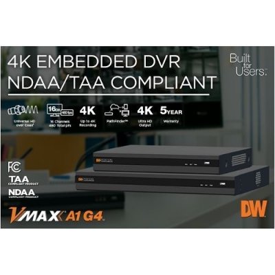 Digital Watchdog DW-VA1G4168T VMAX A1 G4 Universal HD Over Coax 16-Ch DVR, 8T