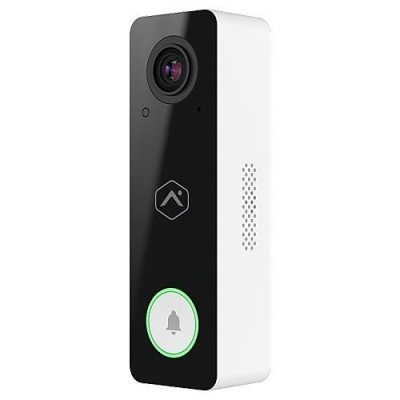 Alarm.com ADC-VDB750 2MP Wi-Fi Video Doorbell Camera, Black and White