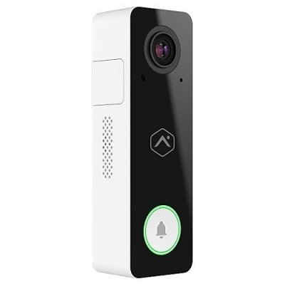 Alarm.com ADC-VDB750 2MP Wi-Fi Video Doorbell Camera, Black and White