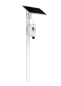 Turing Video LS-KG2-ONEM-3Y SolarShield Outdoor Solar-Powered System, Includes (1) 5MP EDGE+ Bull...