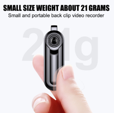 Mini Wearable Hidden Spy Camera HD 1080P