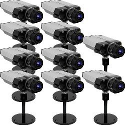 0221-084 Includes 10 AXIS 221 Day&Night Network Camera with lenses other accessories and one Installation Guide in one box